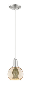 Arcadia One Light Mini Pendant in Brushed Satin Nickel (405|716-1P-SN-G128-6)