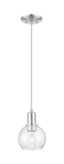 Arcadia One Light Mini Pendant in Brushed Satin Nickel (405|716-1P-SN-G124-6)