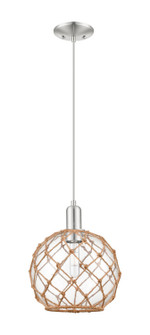 Arcadia One Light Mini Pendant in Brushed Satin Nickel (405|716-1P-SN-G122-10RB)