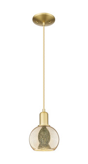 Arcadia One Light Mini Pendant in Satin Gold (405|716-1P-SG-G128-6)