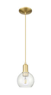 Arcadia One Light Mini Pendant in Satin Gold (405|716-1P-SG-G124-6)
