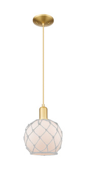 Arcadia One Light Mini Pendant in Satin Gold (405|716-1P-SG-G121-8RW)