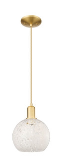 Arcadia One Light Mini Pendant in Satin Gold (405|716-1P-SG-G1216-8WM)