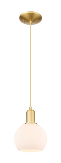 Arcadia One Light Mini Pendant in Satin Gold (405|716-1P-SG-G121-6)