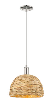Arcadia One Light Mini Pendant in Polished Nickel (405|716-1P-PN-RBD-12-NAT)