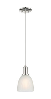 Arcadia One Light Mini Pendant in Polished Nickel (405|716-1P-PN-G381)