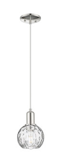 Arcadia One Light Mini Pendant in Polished Nickel (405|716-1P-PN-G1215-6)