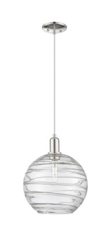 Arcadia One Light Mini Pendant in Polished Nickel (405|716-1P-PN-G1213-12CL)