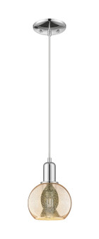Arcadia One Light Mini Pendant in Polished Chrome (405|716-1P-PC-G128-6)