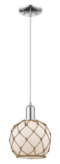 Arcadia One Light Mini Pendant in Polished Chrome (405|716-1P-PC-G121-8RB)