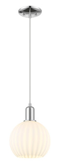 Arcadia One Light Mini Pendant in Polished Chrome (405|716-1P-PC-G1217-8WV)