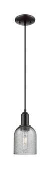 Arcadia One Light Mini Pendant in Matte Black (405|716-1P-BK-G257)