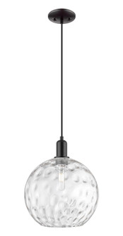 Arcadia One Light Mini Pendant in Matte Black (405|716-1P-BK-G1215-12)