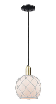 Arcadia One Light Mini Pendant in Black Antique Brass (405|716-1P-BAB-G121-8RW)