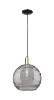 Arcadia One Light Mini Pendant in Black Antique Brass (405|716-1P-BAB-G1213-12CL)