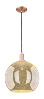 Arcadia One Light Mini Pendant in Antique Copper (405|716-1P-AC-G128-14)