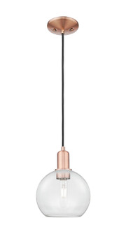 Arcadia One Light Mini Pendant in Antique Copper (405|716-1P-AC-G122-8)