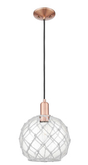 Arcadia One Light Mini Pendant in Antique Copper (405|716-1P-AC-G122-10RW)