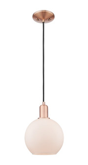 Arcadia One Light Mini Pendant in Antique Copper (405|716-1P-AC-G121-8)