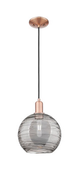 Arcadia One Light Mini Pendant in Antique Copper (405|716-1P-AC-G1213-10SM)