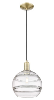 Arcadia One Light Mini Pendant in Antique Brass (405|716-1P-AB-G556-10CL)