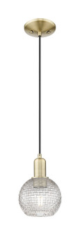 Arcadia One Light Mini Pendant in Antique Brass (405|716-1P-AB-G122C-6CL)