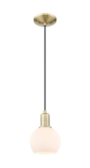 Arcadia One Light Mini Pendant in Antique Brass (405|716-1P-AB-G121-6)