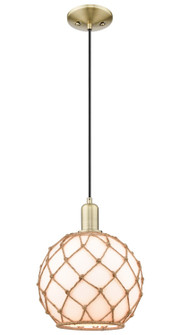 Arcadia One Light Mini Pendant in Antique Brass (405|716-1P-AB-G121-10RB)