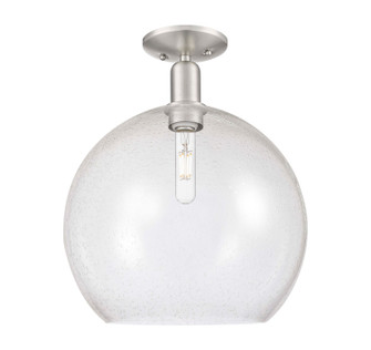 Arcadia One Light Semi-Flush Mount in Brushed Satin Nickel (405|716-1C-SN-G124-14)