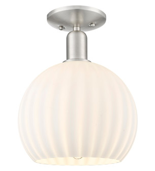 Arcadia One Light Semi-Flush Mount in Brushed Satin Nickel (405|716-1C-SN-G1217-10WV)