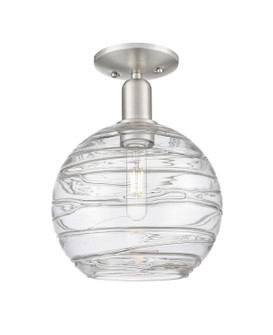 Arcadia One Light Semi-Flush Mount in Brushed Satin Nickel (405|716-1C-SN-G1213-10CL)
