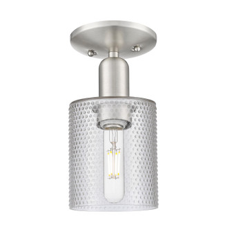 Arcadia One Light Semi-Flush Mount in Brushed Satin Nickel (405|716-1C-SN-G112)
