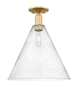 Arcadia One Light Semi-Flush Mount in Satin Gold (405|716-1C-SG-GBC-164)