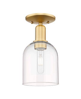Arcadia One Light Semi-Flush Mount in Satin Gold (405|716-1C-SG-G558-6CL)