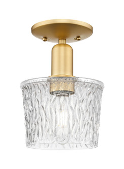 Arcadia One Light Semi-Flush Mount in Satin Gold (405|716-1C-SG-G402)