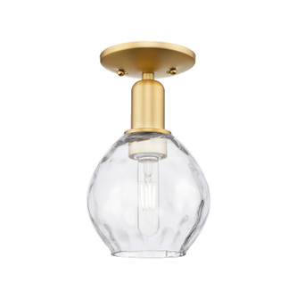 Arcadia One Light Semi-Flush Mount in Satin Gold (405|716-1C-SG-G362)