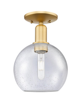 Arcadia One Light Semi-Flush Mount in Satin Gold (405|716-1C-SG-G124-8)
