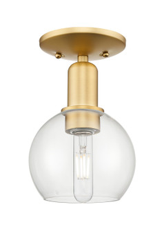 Arcadia One Light Semi-Flush Mount in Satin Gold (405|716-1C-SG-G122-6)
