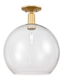 Arcadia One Light Semi-Flush Mount in Satin Gold (405|716-1C-SG-G122-14)