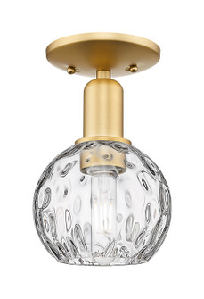 Arcadia One Light Semi-Flush Mount in Satin Gold (405|716-1C-SG-G1215-6)