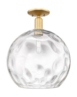 Arcadia One Light Semi-Flush Mount in Satin Gold (405|716-1C-SG-G1215-14)