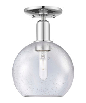 Arcadia One Light Semi-Flush Mount in Polished Chrome (405|716-1C-PC-G124-8)