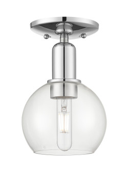 Arcadia One Light Semi-Flush Mount in Polished Chrome (405|716-1C-PC-G122-6)