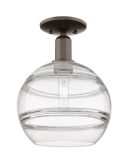 Arcadia One Light Semi-Flush Mount in Oil Rubbed Bronze (405|716-1C-OB-G556-10CL)