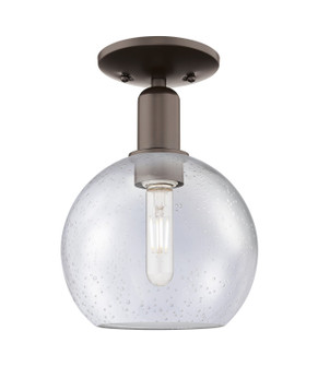 Arcadia One Light Semi-Flush Mount in Oil Rubbed Bronze (405|716-1C-OB-G124-8)
