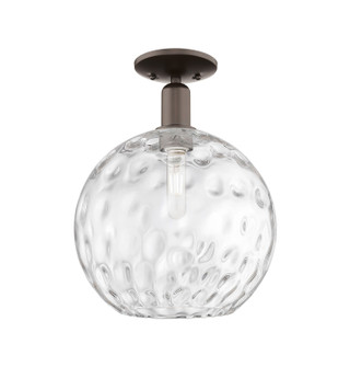 Arcadia One Light Semi-Flush Mount in Oil Rubbed Bronze (405|716-1C-OB-G1215-12)