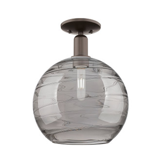 Arcadia One Light Semi-Flush Mount in Oil Rubbed Bronze (405|716-1C-OB-G1213-12SM)