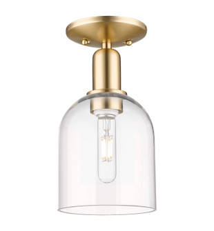 Arcadia One Light Semi-Flush Mount in Champagne Bronze (405|716-1C-CB-G558-6CL)
