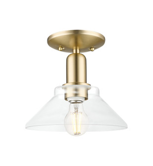 Arcadia One Light Semi-Flush Mount in Champagne Bronze (405|716-1C-CB-G132)