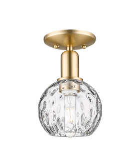 Arcadia One Light Semi-Flush Mount in Champagne Bronze (405|716-1C-CB-G1215-6)